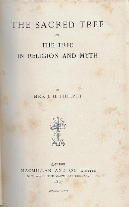 The sacred tree - copertina