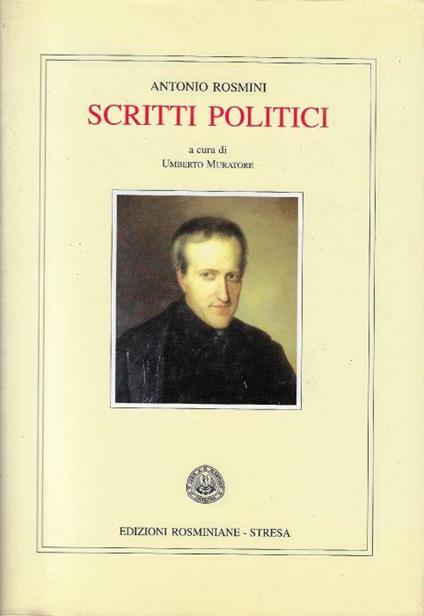 Scritti politici - Antonio Rosmini - copertina