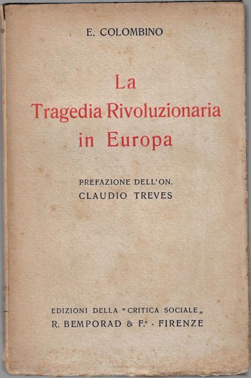 La tragedia rivoluzionaria in Europa - Emilio Colombino - copertina