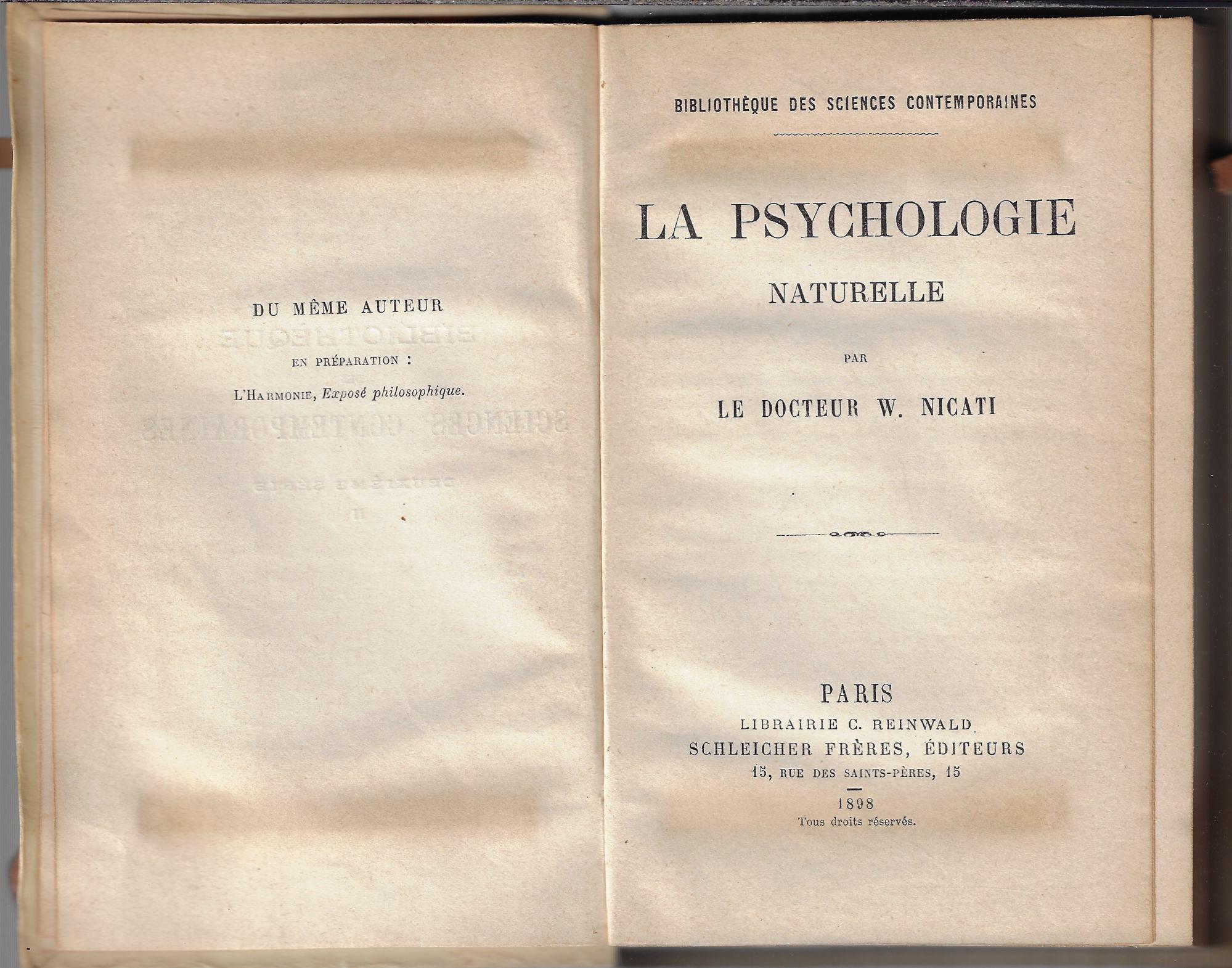La psychologie naturelle