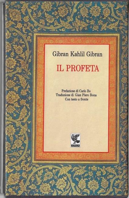 Il profeta - Kahlil Gibran - copertina