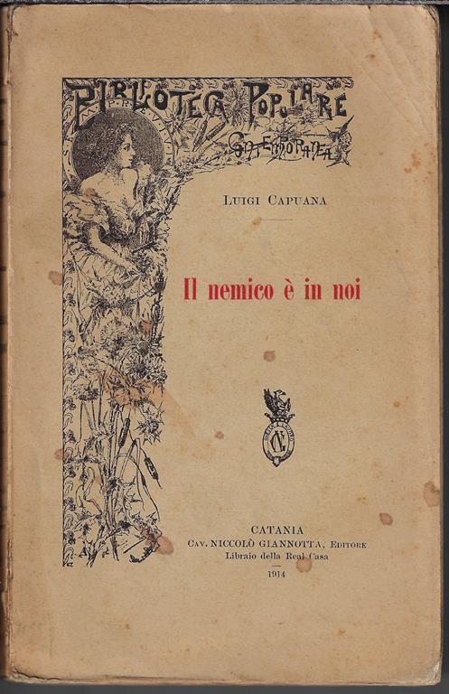 Il nemico è in noi - Luigi Capuana - copertina