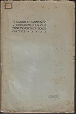 L' orazione e la canzone in morte di Giosué Carducci