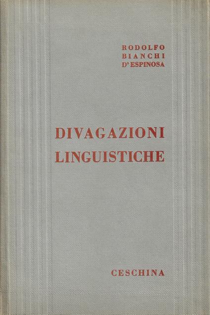 Divagazioni linguistiche - copertina
