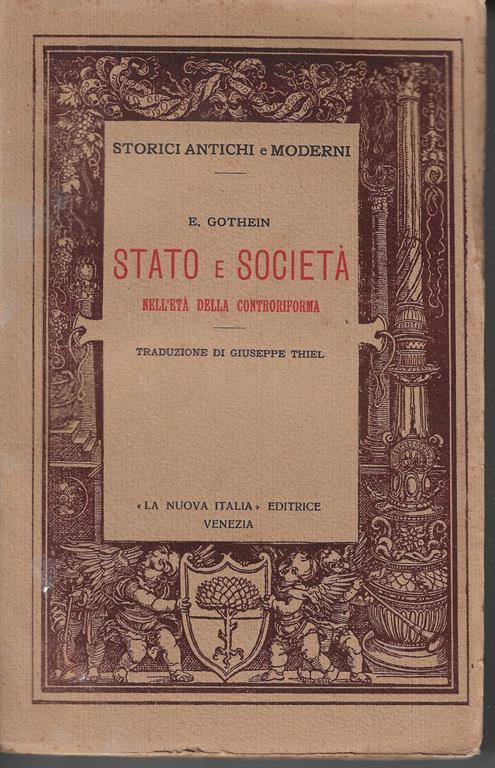 Stato e società nell'età della Controriforma - Eberhard Gothein - copertina