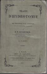 Traité d'hydrotomie, ou des Injections d'eau continues dans les recherches anatomiques