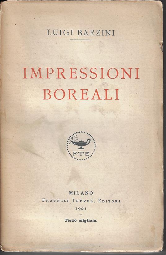 Impressioni boreali - Luigi Barzini - copertina