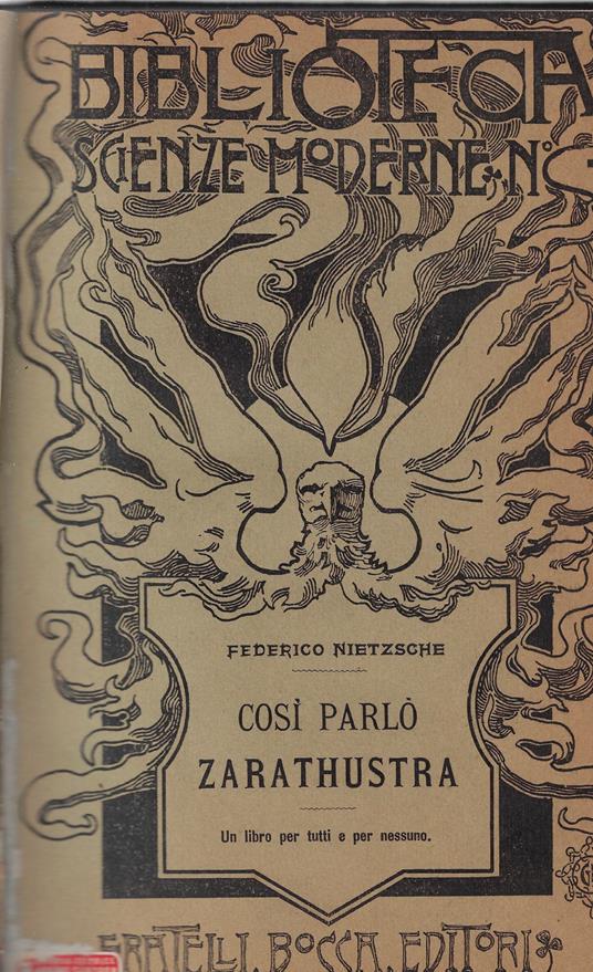 Cosi parlo Zarathustra : un libro per tutti e per nessuno - Friedrich Nietzsche - copertina