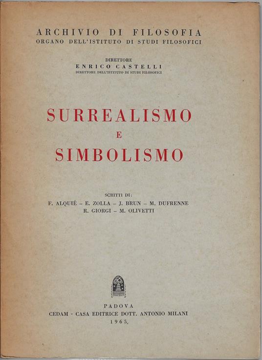 Surrealismo e simbolismo - Ferdinand Alquié - copertina
