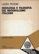Ideologia e filosofia del neoidealismo italiano