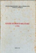 Studi storico-militari : 1992