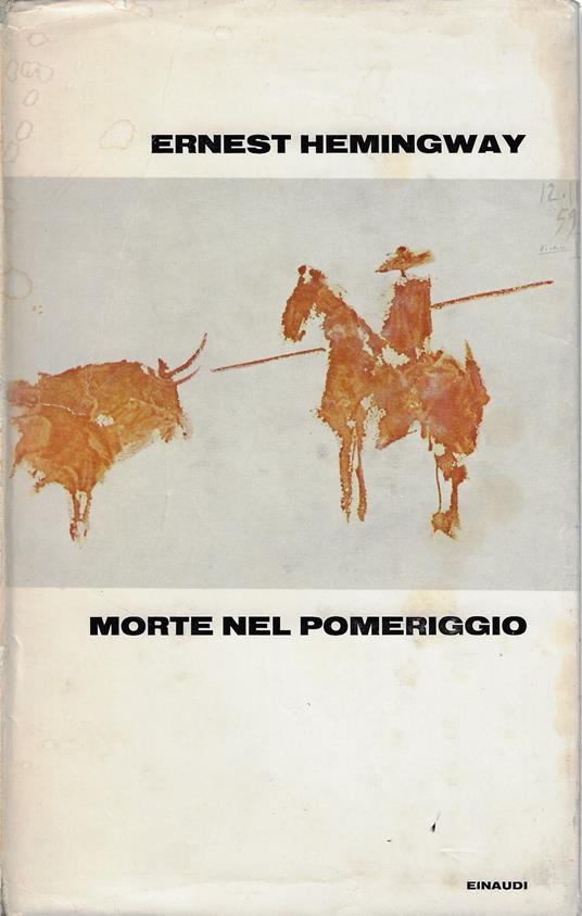 Morte nel pomeriggio - Ernest Hemingway - copertina