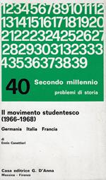 Il movimento studentesco (1966-1968) : Germania, Italia, Francia