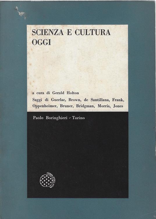 Scienza e cultura oggi - copertina