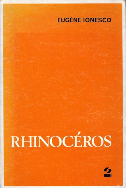Rhinocéros - Eugène Ionesco - copertina