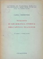 Nozioni di grammatica storica dell'antico francese
