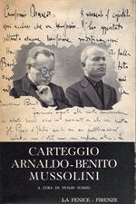 Carteggio Arnaldo - Benito Mussolini