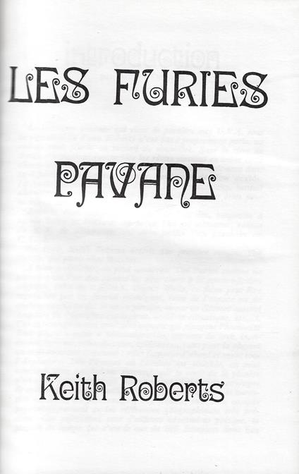 Les furies pavane - Keith Roberts - copertina