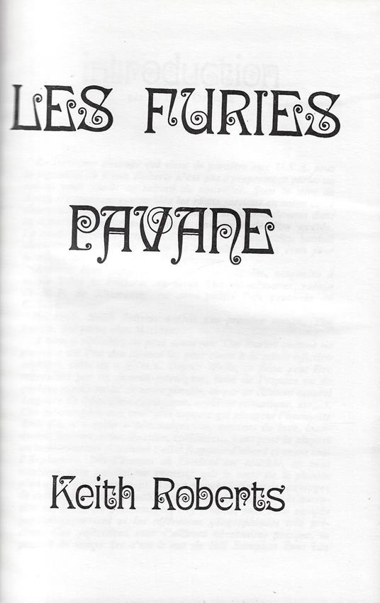 Les furies pavane - Keith Roberts - copertina