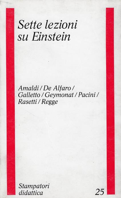 Sette lezioni su Einstein - Edoardo Amaldi - copertina