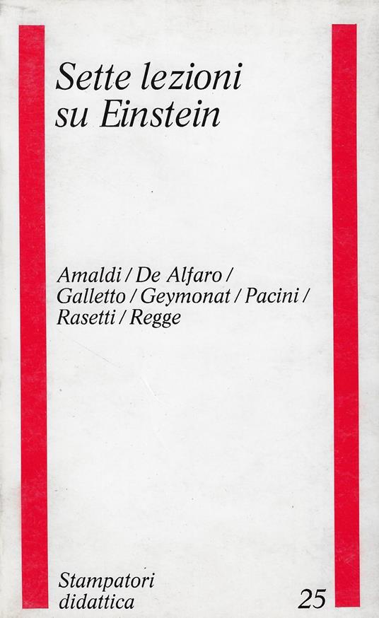 Sette lezioni su Einstein - Edoardo Amaldi - copertina