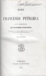 Rime di Francesco Petrarca con l'interpretazione di Giacomo Leopardi