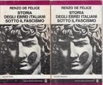 Storia degli ebrei italiani sotto il fascismo. 2 voll