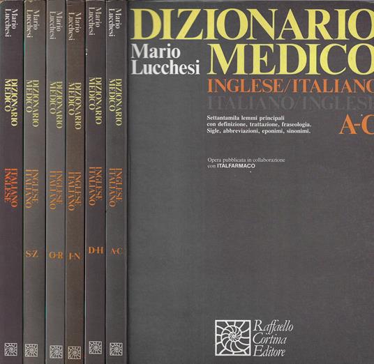 Dizionario medico : inglese-italiano, italiano-inglese. 6 voll - Lucchesi Mario,Mario Lucchesi - copertina