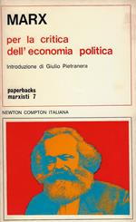 Per la critica dell'economia politica