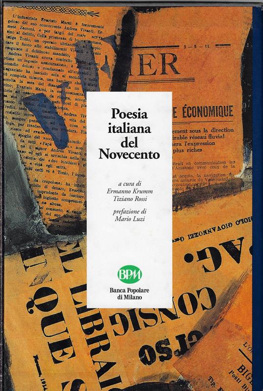 Poesia italiana del Novecento - Ermanno Krumm - copertina