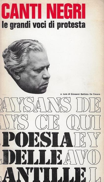 Canti negri di protesta nelle Antille - copertina