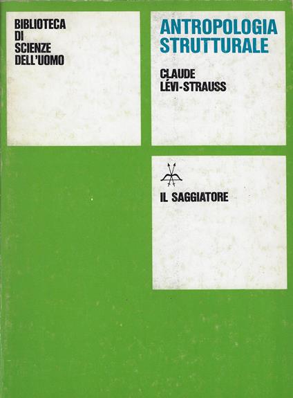 Antropologia strutturale - Claude Lévi-Strauss - copertina