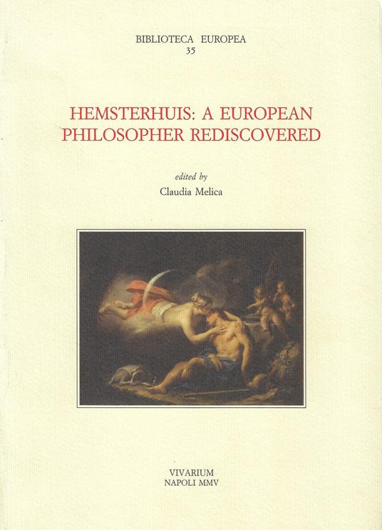 Hemsterhuis: a European philosopher rediscovered - copertina