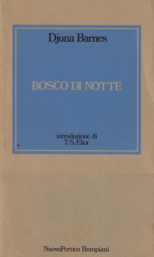 Bosco di notte - Djuna Barnes - copertina