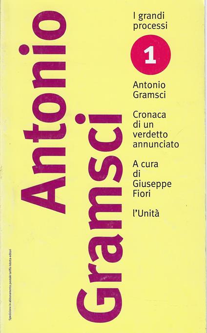 Processo Gramsci - copertina