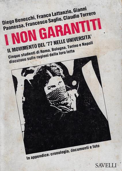I non garantiti - copertina