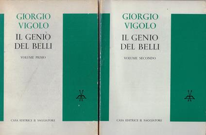 Il genio del Belli (due volumi) - Giorgio Vigolo - copertina