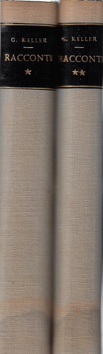 Racconti (due volumi) - Gottfried Keller - copertina