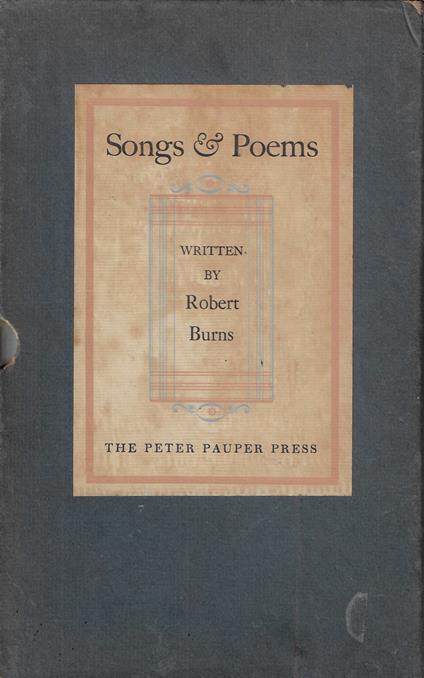 Songs & Poems - Robert Burns - copertina