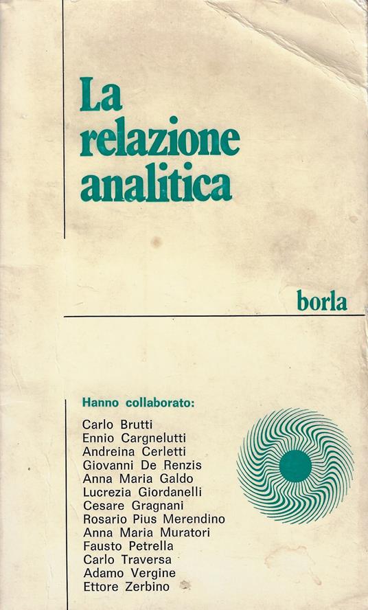 La relazione analitica - copertina