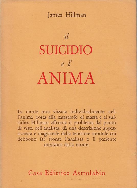 Il suicidio e l'anima - James Hillman - copertina