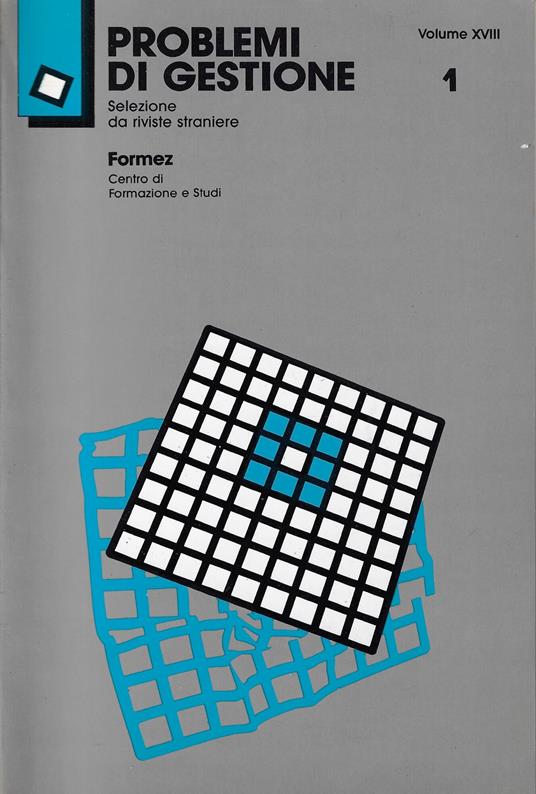 Problemi di gestione: selezione mensile da riviste straniere, v. XVIII - 1 - copertina