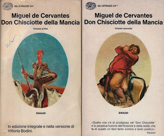 Don Chisciotte della Mancia (due volumi) - Miguel de Cervantes - copertina