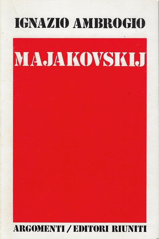 Majakovskij - Ignazio Ambrogio - copertina
