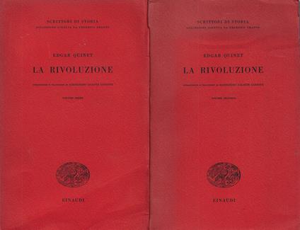 La rivoluzione - Edgar Quinet - copertina