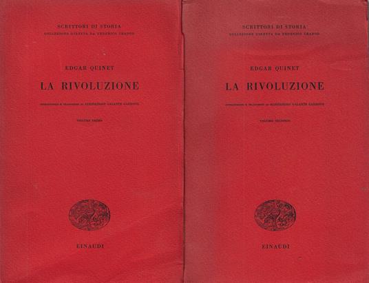 La rivoluzione - Edgar Quinet - copertina