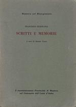 Scritti e memorie