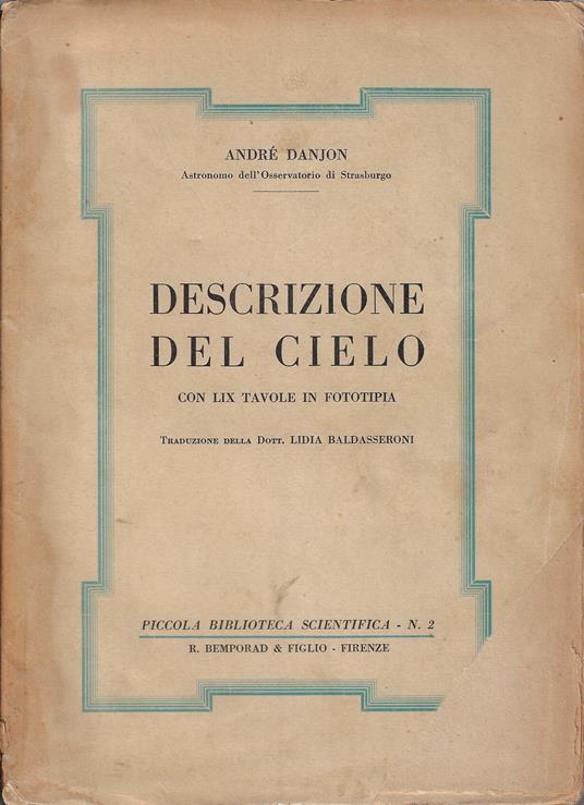 Descrizione del cielo - copertina
