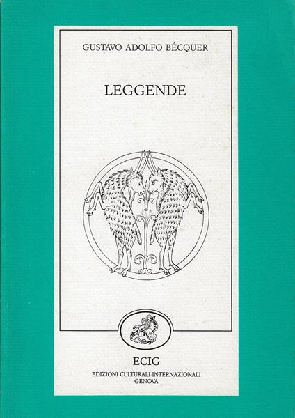 Leggende - Gustavo Adolfo Bécquer - copertina