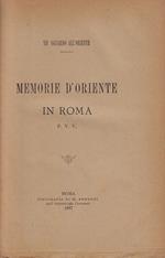 Memorie d'Oriente in Roma